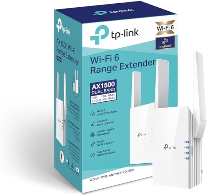 51C5S16t2IL._AC_SX679_ TP-Link RE505X AX1500 Dual Band Wi-Fi 6 Range Extender