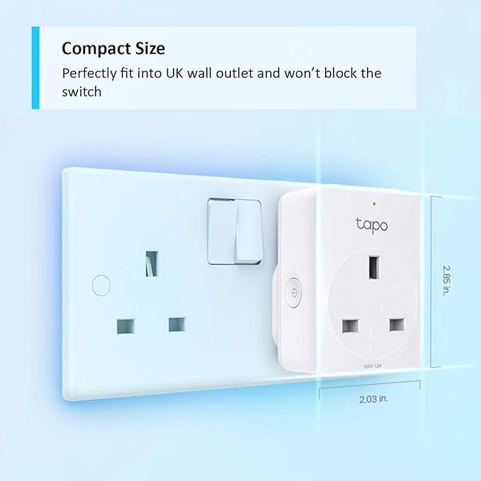 61NJ5YnBSuL._AC_SX679_ Tapo P100 Smart Plug: Wi-Fi Outlet Compatible with Alexa & Google Home